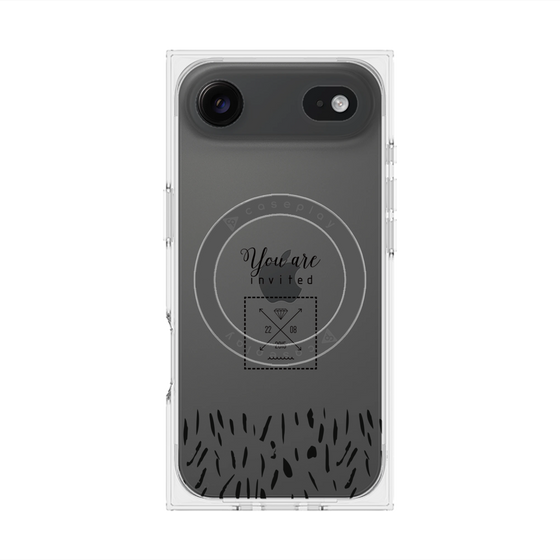 プレミアムスクエアケース with MagSafe［ artistic texture - 02 ］