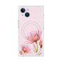 プレミアムスクエアケース with MagSafe［ Natural Flower - Pink ］
