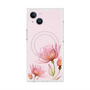 プレミアムスクエアケース with MagSafe［ Natural Flower - Pink ］