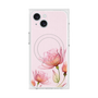 プレミアムスクエアケース with MagSafe［ Natural Flower - Pink ］