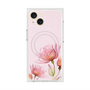 プレミアムスクエアケース with MagSafe［ Natural Flower - Pink ］