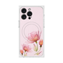 プレミアムスクエアケース with MagSafe［ Natural Flower - Pink ］