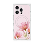 プレミアムスクエアケース with MagSafe［ Natural Flower - Pink ］