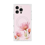 プレミアムスクエアケース with MagSafe［ Natural Flower - Pink ］