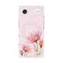 プレミアムスクエアケース with MagSafe［ Natural Flower - Pink ］
