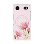 プレミアムスクエアケース with MagSafe［ Natural Flower - Pink ］