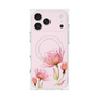 プレミアムスクエアケース with MagSafe［ Natural Flower - Pink ］