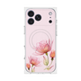 プレミアムスクエアケース with MagSafe［ Natural Flower - Pink ］