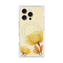 プレミアムスクエアケース with MagSafe［ Natural Flower - Yellow ］