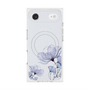 プレミアムスクエアケース with MagSafe［ Natural Flower - blue ］