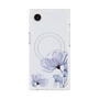 プレミアムスクエアケース with MagSafe［ Natural Flower - blue ］