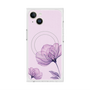 プレミアムスクエアケース with MagSafe［ Natural Flower - Purple ］