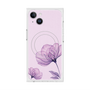 プレミアムスクエアケース with MagSafe［ Natural Flower - Purple ］