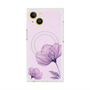 プレミアムスクエアケース with MagSafe［ Natural Flower - Purple ］