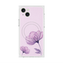 プレミアムスクエアケース with MagSafe［ Natural Flower - Purple ］