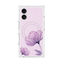 プレミアムスクエアケース with MagSafe［ Natural Flower - Purple ］