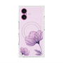 プレミアムスクエアケース with MagSafe［ Natural Flower - Purple ］