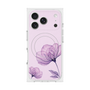 プレミアムスクエアケース with MagSafe［ Natural Flower - Purple ］