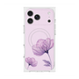 プレミアムスクエアケース with MagSafe［ Natural Flower - Purple ］