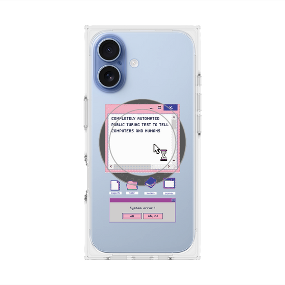 プレミアムスクエアケース with MagSafe［ System error! ］