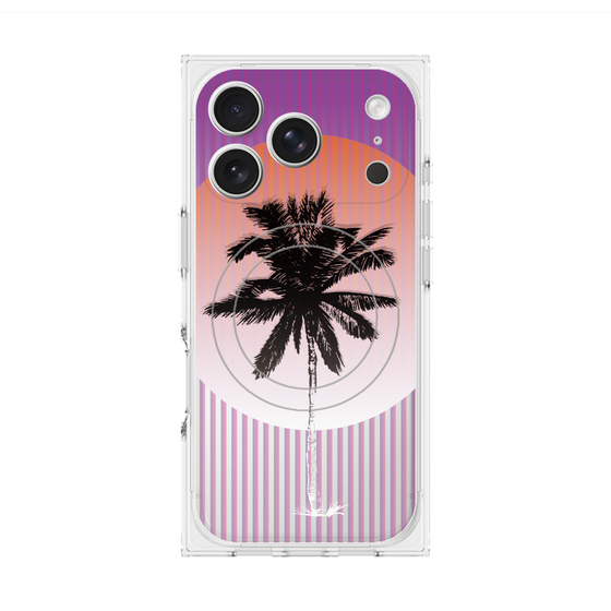 プレミアムスクエアケース with MagSafe［ Palm Tree ］