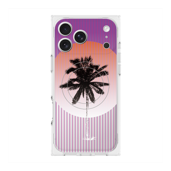 プレミアムスクエアケース with MagSafe［ Palm Tree ］