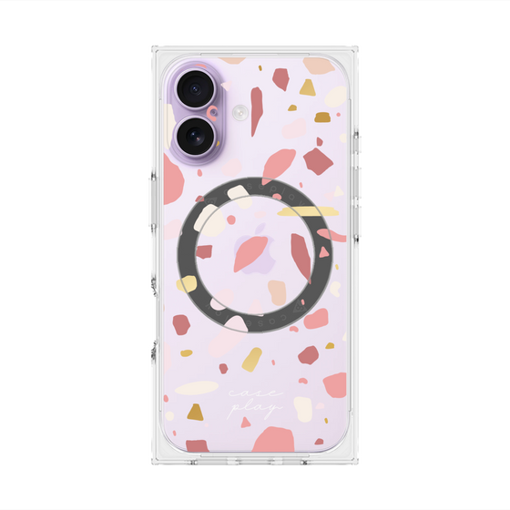 プレミアムスクエアケース with MagSafe［ Pink pieces ］