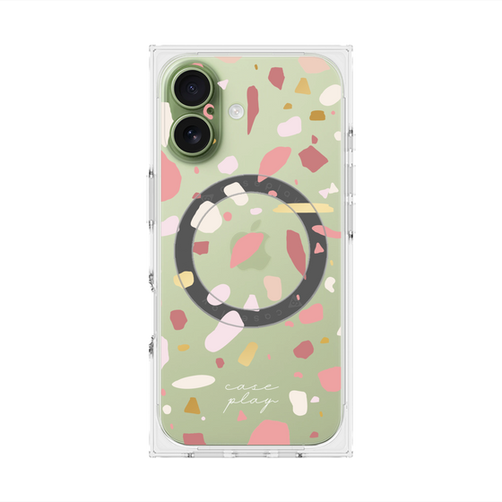 プレミアムスクエアケース with MagSafe［ Pink pieces ］