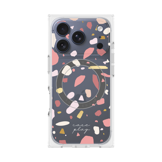 プレミアムスクエアケース with MagSafe［ Pink pieces ］