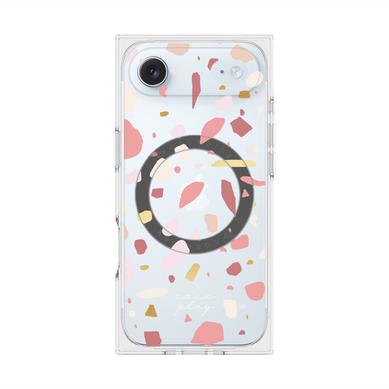プレミアムスクエアケース with MagSafe［ Pink pieces ］