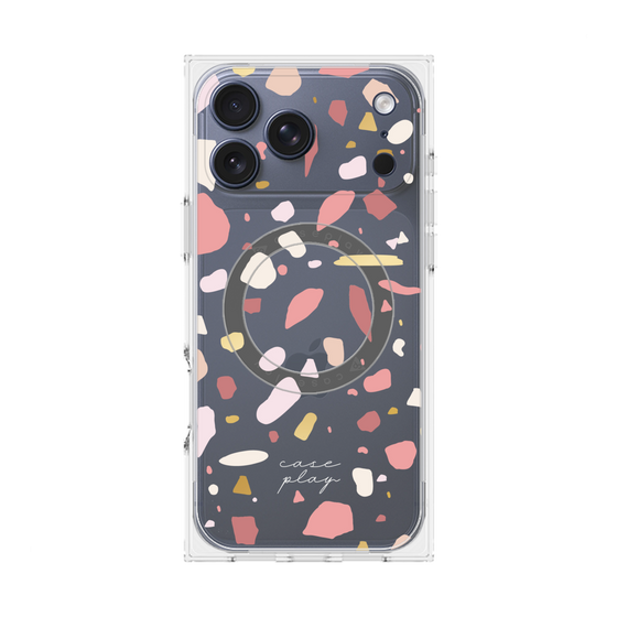 プレミアムスクエアケース with MagSafe［ Pink pieces ］