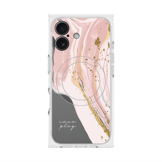 プレミアムスクエアケース with MagSafe［ Melting pink ］