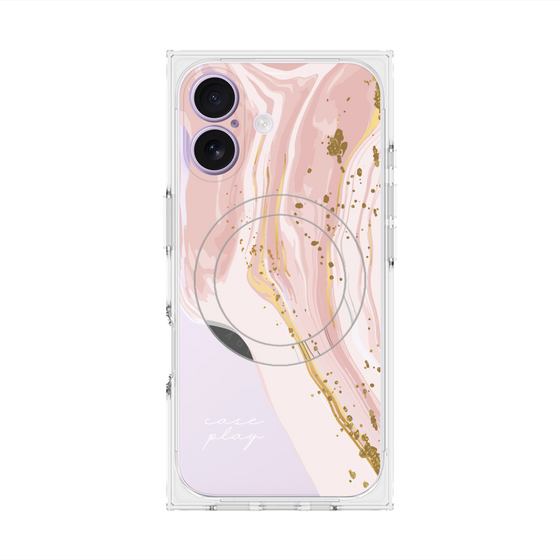 プレミアムスクエアケース with MagSafe［ Melting pink ］