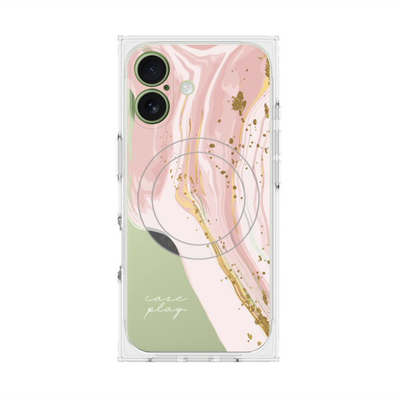 プレミアムスクエアケース with MagSafe［ Melting pink ］