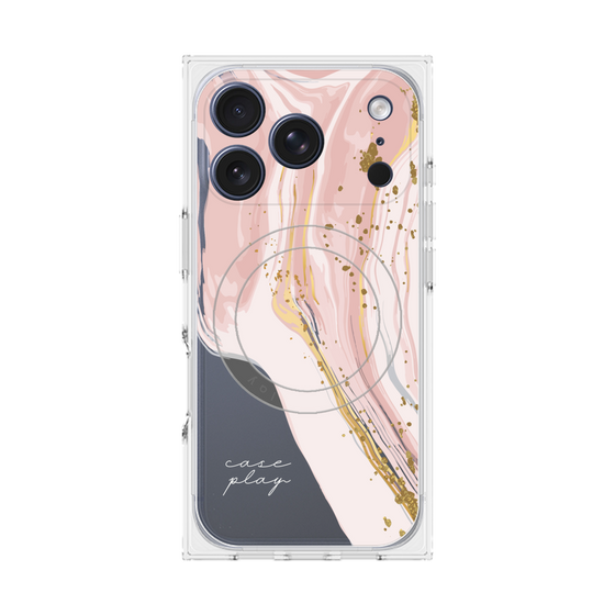 プレミアムスクエアケース with MagSafe［ Melting pink ］