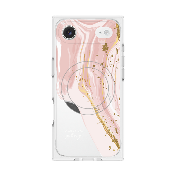 プレミアムスクエアケース with MagSafe［ Melting pink ］