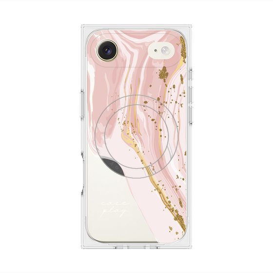 プレミアムスクエアケース with MagSafe［ Melting pink ］