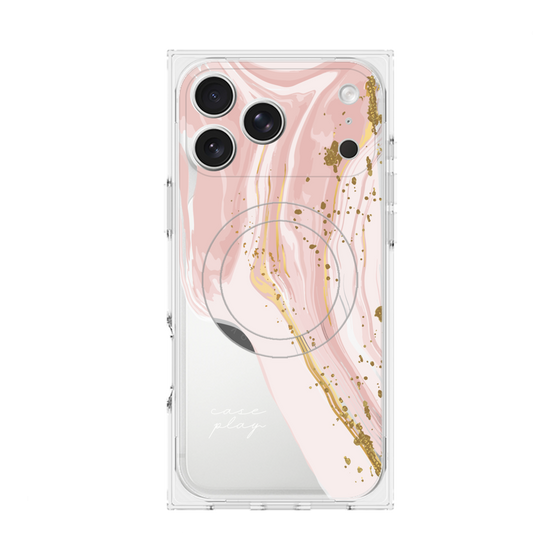 プレミアムスクエアケース with MagSafe［ Melting pink ］