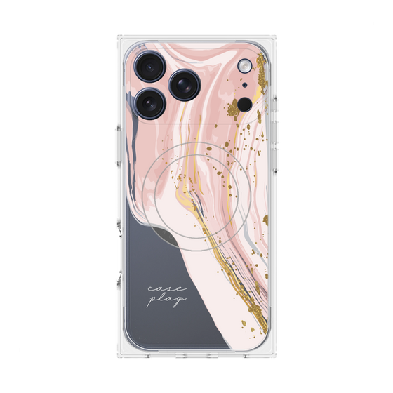プレミアムスクエアケース with MagSafe［ Melting pink ］