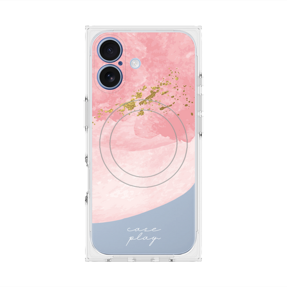 プレミアムスクエアケース with MagSafe［ pink layered ］