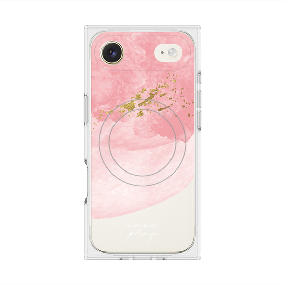 プレミアムスクエアケース with MagSafe［ pink layered ］