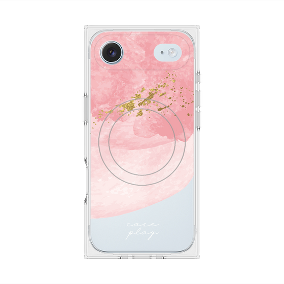 プレミアムスクエアケース with MagSafe［ pink layered ］