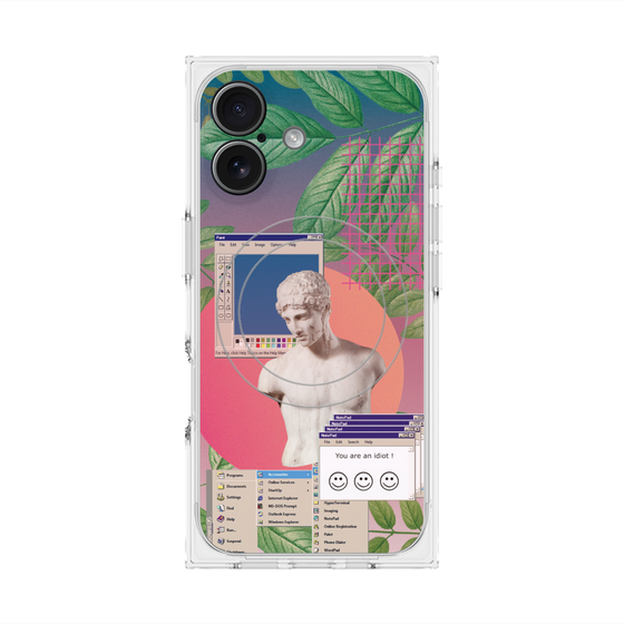 プレミアムスクエアケース with MagSafe［ vapor wave ］