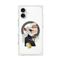 プレミアムスクエアケース with MagSafe［ Artistic Fall in Beige ］