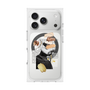 プレミアムスクエアケース with MagSafe［ Artistic Fall in Beige ］