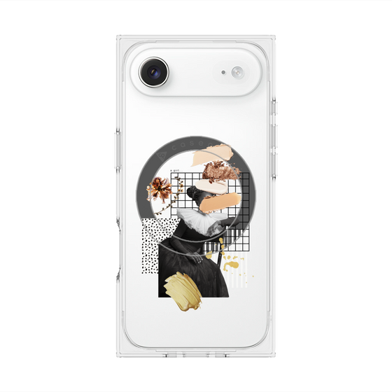 プレミアムスクエアケース with MagSafe［ Artistic Fall in Beige ］