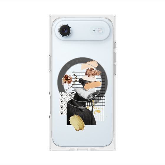 プレミアムスクエアケース with MagSafe［ Artistic Fall in Beige ］