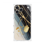 プレミアムスクエアケース with MagSafe［ Marble Nuance Painting Black ］