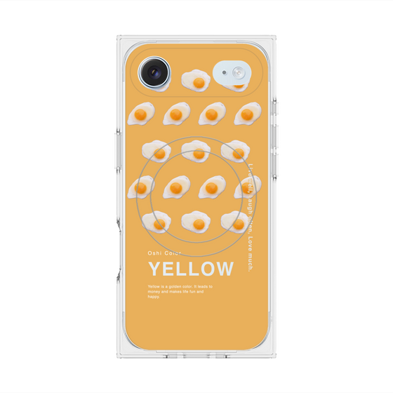 プレミアムスクエアケース with MagSafe［ YELLOW-Egg ］