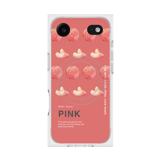 プレミアムスクエアケース with MagSafe［ PINK-Peach ］